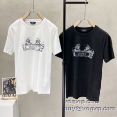 半袖Tシャツ ヴェルサーチ ブランドコピー 2025最新入荷 2色可選 芸能人に愛用者続出