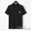 肌触りのいい 半袖Tシャツ 2色可選 ヴェルサーチ VERSACE 2025最安値高品質 最大級ブランドコピー通販優良店