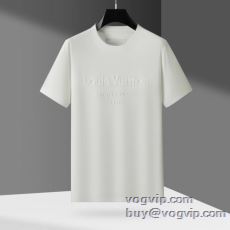 最安値に挑戦 ルイ ヴィトン ブランドコピー 2025年モデル入荷 半袖Tシャツ 2色可選