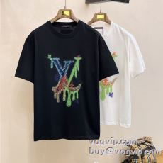ルイ ヴィトン ブランド 偽物 通販 2025春夏季超人気 半袖Tシャツ 2色可選 豊富なサイズ