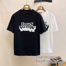 高品質 人気 半袖Tシャツ ルイ ヴィトン 偽物ブランド 2025春夏季 2色可選