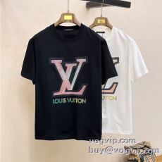 2025春夏 ルイ ヴィトン ブランドスーパーコピー 綺麗に決まるフォルム！ 半袖Tシャツ 2色可選