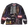 実用性に溢れるアイテム SUPREME SS25 SKYLINE SEQUIN LS TOP TEE SUPWT034 2025新商品！ シュプリームコピー ブランド 長袖Tシャツ 2色可選