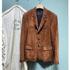 プラダ 偽物ブランド WTPR201 2025最安値本物保証 革ジャケット ダブルスーツ