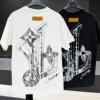 ルイ ヴィトン LOUIS VUITTONブランド 偽物 通販 上品に着こなせ 2026高級品 通販 NXZLV060 半袖Tシャツ 2色可選