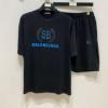 上下セット 半袖Tシャツ 優しい色合い バレンシアガブランドコピー 2026高級品 通販 NXZBAL106 2色可選