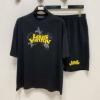 ルイ ヴィトンブランドコピー 2026年モデル入荷 NXZLV174 上下セット 人気雑誌掲載 半袖Tシャツ 2色可選