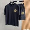 2026爆買い格安 ヴェルサーチ VERSACE偽物ブランド NXZVS056 海外セレブ愛用 上下セット 半袖Tシャツ