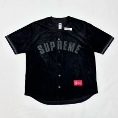 シュプリームブランドコピー 高評価の人気品 SUPREME ULTRASUEDE MESH BASEBALL JERSEY 2026 SUPNXZ049 野球 半袖Tシャツ 2色可選