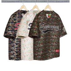 絶大な人気を誇る シュプリームブランド 偽物 通販 NXZ082 半袖Tシャツ 野球服 ジャカード野球ユニフォーム 2色可選 SUPREME SS26 KIMONO BASEBALL JERSEY