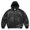 シュプリームブランド 偽物 通販 革ジャケット 革ジャンパー ブルゾン Supreme Jordan Hooded Leather Jacket 2026秋冬季新作 2色可選