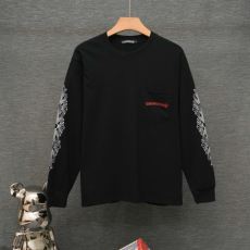 2026秋冬季超人気 クロムハーツスーパーコピー 激安 おしゃれに絶大な人気の CTSCHR006 長袖Tシャツ