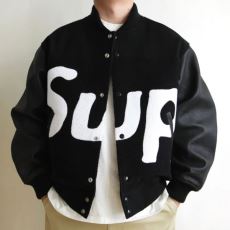 綺麗に決まるフォルム！ 野球ウェア ジャケット、上着 シュプリームスーパーコピー Supreme BIG LOGO CHENILLE VARSITY JACKET SUPWT071 2色可選